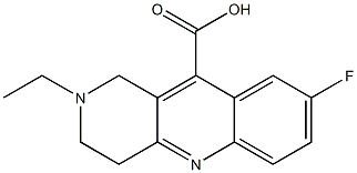 2-ethyl-8-fluoro-1H,2H,3H,4H-benzo[b]1,6-naphthyridine-10-carboxylic acid 结构式