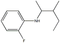2-fluoro-N-(3-methylpentan-2-yl)aniline 结构式