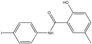 2-hydroxy-N-(4-iodophenyl)-5-methylbenzamide 结构式