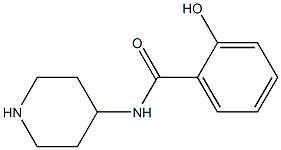 2-hydroxy-N-piperidin-4-ylbenzamide 结构式