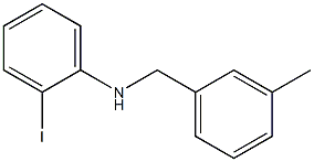 2-iodo-N-[(3-methylphenyl)methyl]aniline 结构式