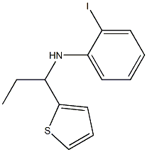 2-iodo-N-[1-(thiophen-2-yl)propyl]aniline 结构式