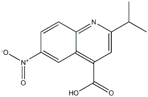 2-isopropyl-6-nitroquinoline-4-carboxylic acid 结构式