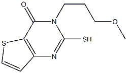 2-mercapto-3-(3-methoxypropyl)thieno[3,2-d]pyrimidin-4(3H)-one 结构式