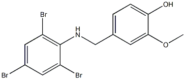 2-methoxy-4-{[(2,4,6-tribromophenyl)amino]methyl}phenol 结构式