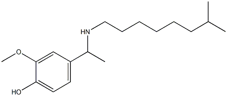 2-methoxy-4-{1-[(7-methyloctyl)amino]ethyl}phenol 结构式