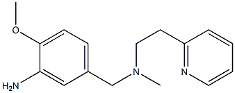 2-methoxy-5-({methyl[2-(pyridin-2-yl)ethyl]amino}methyl)aniline 结构式