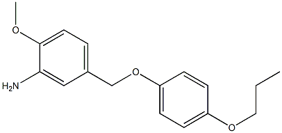 2-methoxy-5-(4-propoxyphenoxymethyl)aniline 结构式