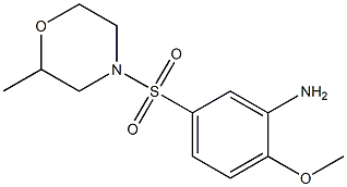 2-methoxy-5-[(2-methylmorpholine-4-)sulfonyl]aniline 结构式