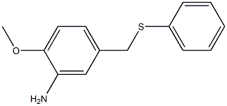 2-methoxy-5-[(phenylsulfanyl)methyl]aniline 结构式