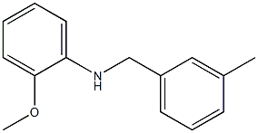 2-methoxy-N-[(3-methylphenyl)methyl]aniline 结构式