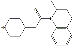 2-methyl-1-(piperidin-4-ylacetyl)-1,2,3,4-tetrahydroquinoline 结构式