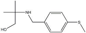 2-methyl-2-({[4-(methylsulfanyl)phenyl]methyl}amino)propan-1-ol 结构式