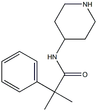 2-methyl-2-phenyl-N-(piperidin-4-yl)propanamide 结构式