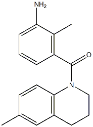 2-methyl-3-[(6-methyl-3,4-dihydroquinolin-1(2H)-yl)carbonyl]aniline 结构式