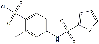 2-methyl-4-[(thien-2-ylsulfonyl)amino]benzenesulfonyl chloride 结构式