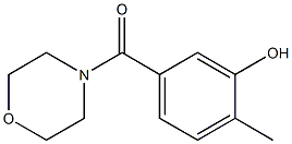 2-methyl-5-(morpholin-4-ylcarbonyl)phenol 结构式