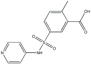 2-methyl-5-(pyridin-4-ylsulfamoyl)benzoic acid 结构式