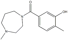 2-methyl-5-[(4-methyl-1,4-diazepan-1-yl)carbonyl]phenol 结构式