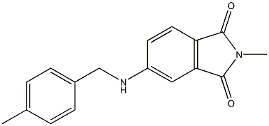 2-methyl-5-{[(4-methylphenyl)methyl]amino}-2,3-dihydro-1H-isoindole-1,3-dione 结构式