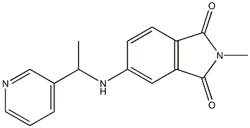 2-methyl-5-{[1-(pyridin-3-yl)ethyl]amino}-2,3-dihydro-1H-isoindole-1,3-dione 结构式