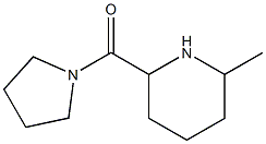 2-methyl-6-(pyrrolidin-1-ylcarbonyl)piperidine 结构式