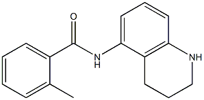 2-methyl-N-(1,2,3,4-tetrahydroquinolin-5-yl)benzamide 结构式