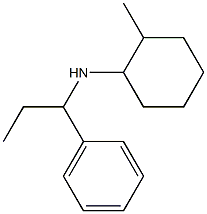 2-methyl-N-(1-phenylpropyl)cyclohexan-1-amine 结构式