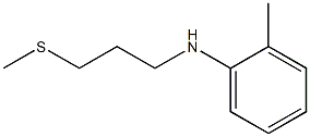 2-methyl-N-[3-(methylsulfanyl)propyl]aniline 结构式