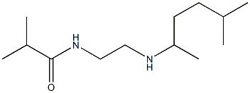 2-methyl-N-{2-[(5-methylhexan-2-yl)amino]ethyl}propanamide 结构式