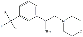 2-morpholin-4-yl-1-[3-(trifluoromethyl)phenyl]ethanamine 结构式