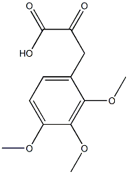 2-oxo-3-(2,3,4-trimethoxyphenyl)propanoic acid 结构式