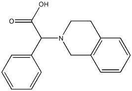 2-phenyl-2-(1,2,3,4-tetrahydroisoquinolin-2-yl)acetic acid 结构式