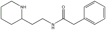 2-phenyl-N-(2-piperidin-2-ylethyl)acetamide 结构式