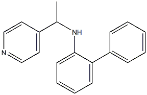 2-phenyl-N-[1-(pyridin-4-yl)ethyl]aniline 结构式