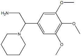 2-piperidin-1-yl-2-(3,4,5-trimethoxyphenyl)ethanamine 结构式