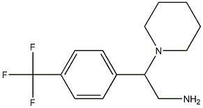 2-piperidin-1-yl-2-[4-(trifluoromethyl)phenyl]ethanamine 结构式