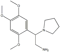 2-pyrrolidin-1-yl-2-(2,4,5-trimethoxyphenyl)ethanamine 结构式