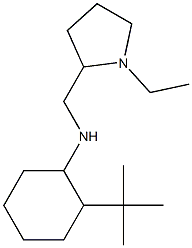 2-tert-butyl-N-[(1-ethylpyrrolidin-2-yl)methyl]cyclohexan-1-amine 结构式