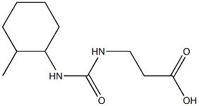 3-({[(2-methylcyclohexyl)amino]carbonyl}amino)propanoic acid 结构式