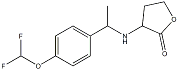 3-({1-[4-(difluoromethoxy)phenyl]ethyl}amino)oxolan-2-one 结构式