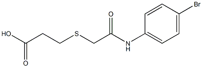 3-({2-[(4-bromophenyl)amino]-2-oxoethyl}thio)propanoic acid 结构式