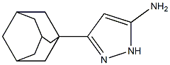 3-(1-adamantyl)-1H-pyrazol-5-amine 结构式
