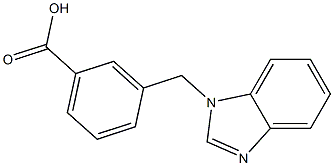 3-(1H-benzimidazol-1-ylmethyl)benzoic acid 结构式