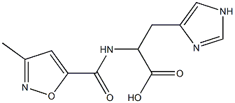 3-(1H-imidazol-4-yl)-2-[(3-methyl-1,2-oxazol-5-yl)formamido]propanoic acid 结构式