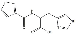 3-(1H-imidazol-4-yl)-2-[(thien-3-ylcarbonyl)amino]propanoic acid 结构式