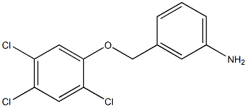 3-(2,4,5-trichlorophenoxymethyl)aniline 结构式