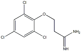 3-(2,4,6-trichlorophenoxy)propanimidamide 结构式