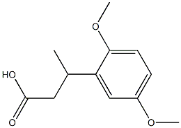 3-(2,5-dimethoxyphenyl)butanoic acid 结构式