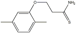 3-(2,5-dimethylphenoxy)propanethioamide 结构式